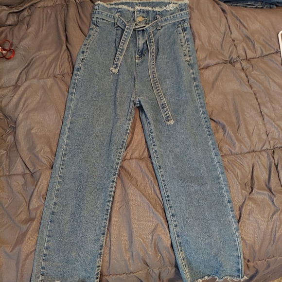 2/$18 Drop crotch jeans with removable belt - Picture 2 of 6